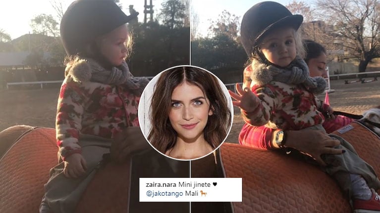 El look súper fashion de la hija de Zaira Nara para montar a caballo (Foto: Instagram)