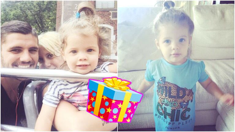 El lujoso regalo de Mauro Icardi a su hija Francesca (Fotos: Twitter)