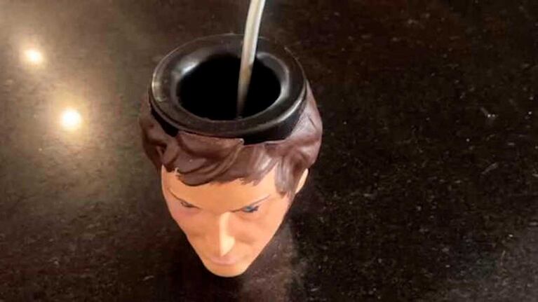 El mate de Milei que compartió Fátima Florez en sus redes sociales (Foto: Instagram @soyfatimaflorez)