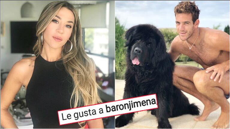 El "me gusta" de Jimena Barón al doloroso posteo de Juan Martín del Potro (Fotos: Instagram)