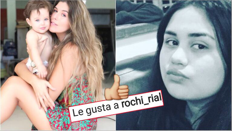 El "me gusta" de Rocío Rial a una foto que Loly Antoniale publicó en Instagram (Fotos: Instagram)