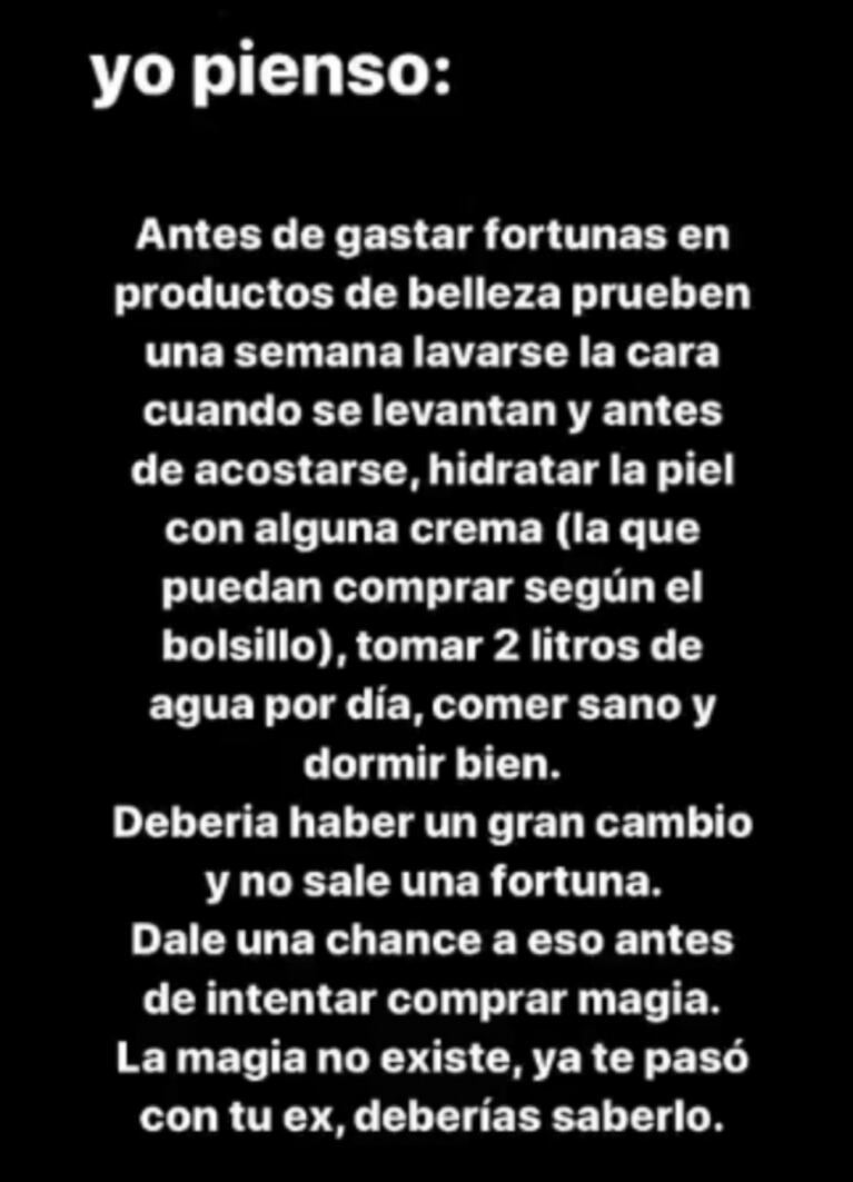 El mea culpa de Jimena Barón por haber aconsejado a sus seguidoras entrenar envueltas en papel film: "Perdón"