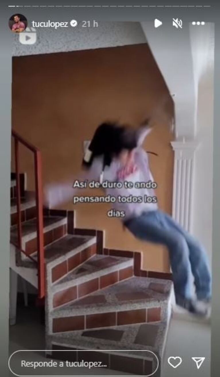 El melancólico mensaje del Tucu López tras separarse de Sabrina Rojas: "Te pienso todos los días"