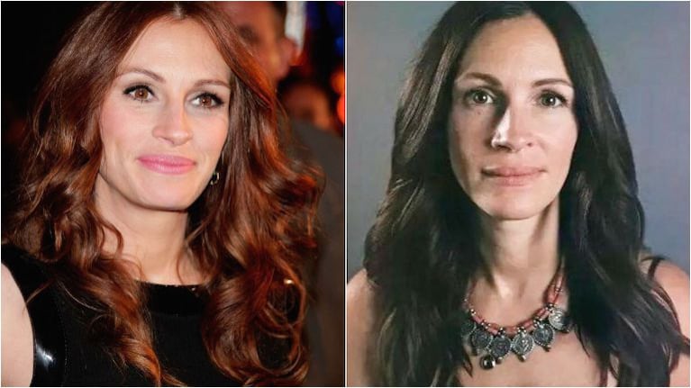 El mensaje antimaquillaje y a cara lavada de Julia Roberts (Fotos: Web e Instagram)