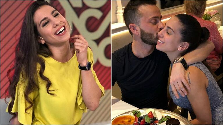 El mensaje de amor de Cinthia Fernández a su novio, Martín Baclini (Fotos: Instagram)