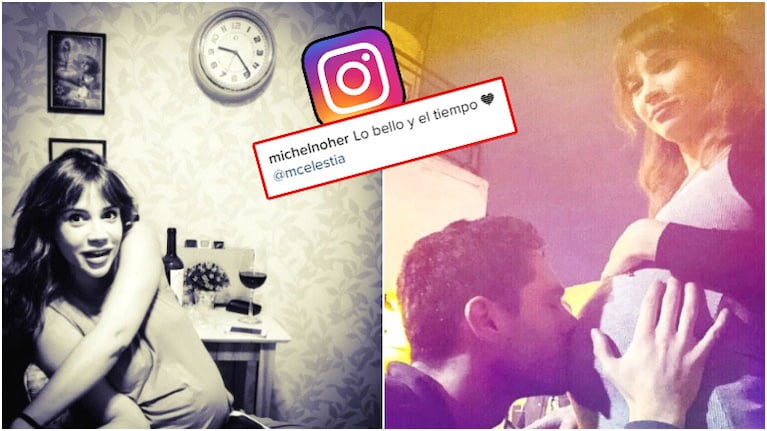 El mensaje de amor de Michel Noher a Celeste Cid en Instagram (Fotos: Instgram)