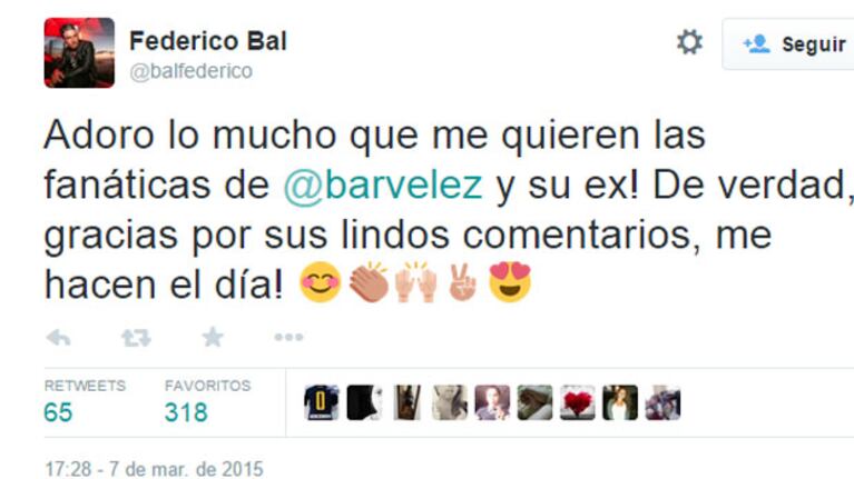El mensaje de Bal para las fans de Schuster (Foto: Captura).