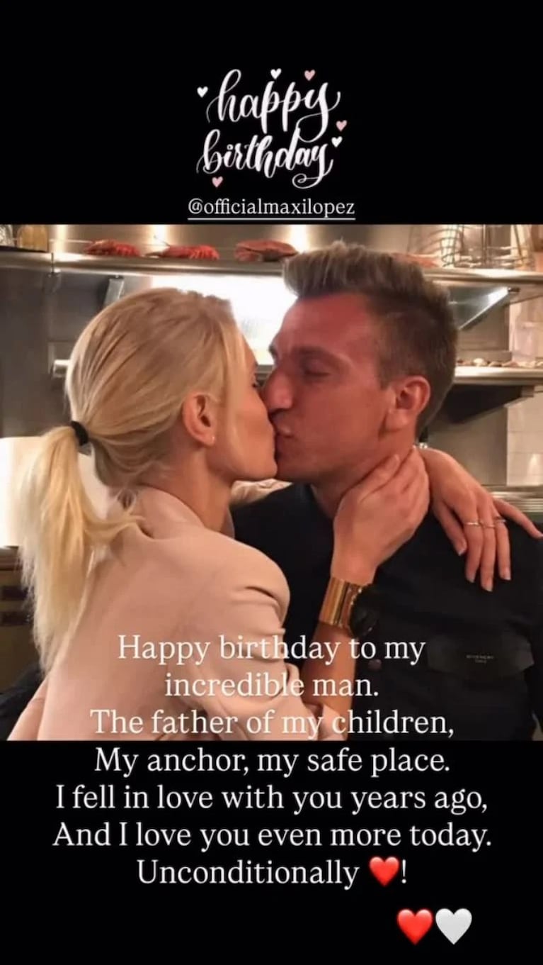 El mensaje de Daniela Christiansson a Maxi López