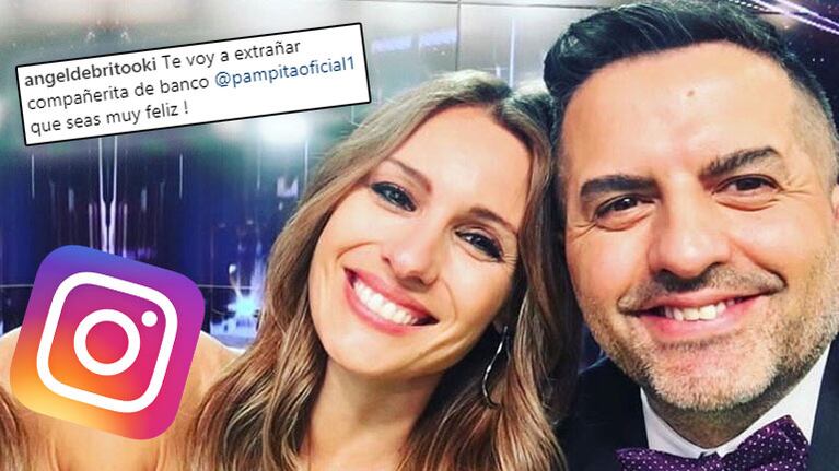 El mensaje de despedida de Ángel de Brito a Pampita: ¡Te voy a extrañar, compañerita de banco!