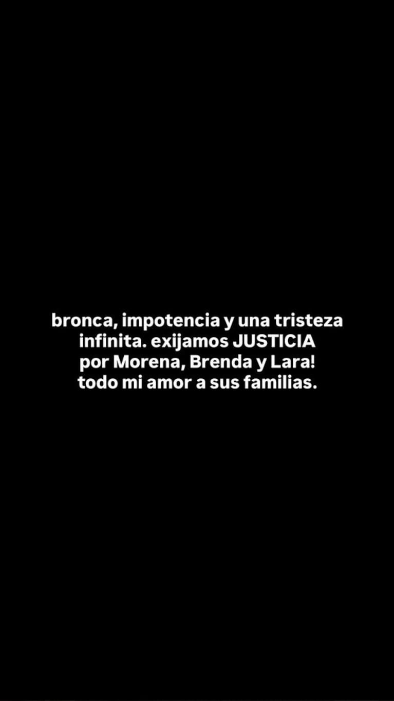 El mensaje de Emilia Mernes