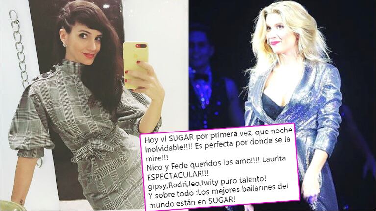 El mensaje de Griselda Siciliani tras ver por primera vez a Laurita Fernández en Sugar (Fotos: Instagram)