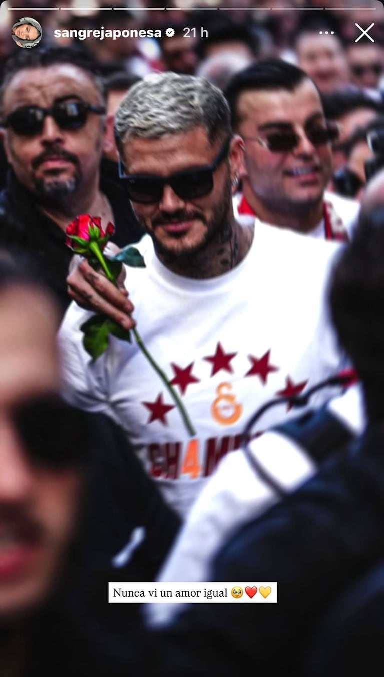 El mensaje de la China Suárez a Mauro Icardi tras ganar otro campeonato en el Galatasaray (Foto: Instagram/@sangrejaponesa).