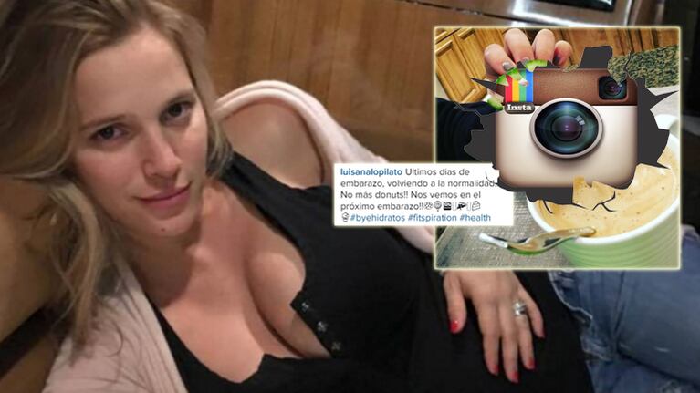 El mensaje de Luisana Lopilato, a poco de dar a luz: "Últimos días de embarazo, ¡no más donuts!"