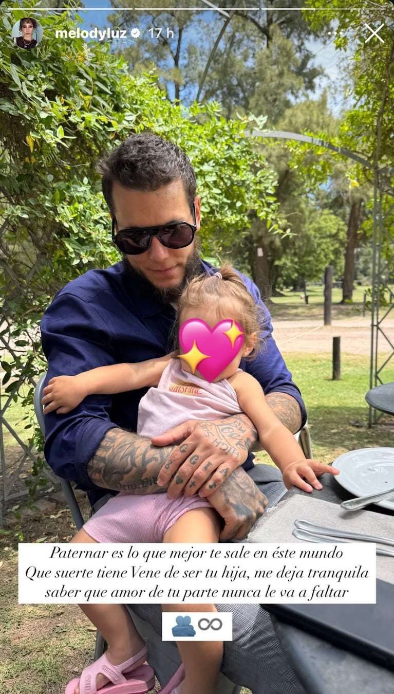 El mensaje de Melody Luz a Alex Caniggia tras su separación (Foto: Instagram/@melodyluz).