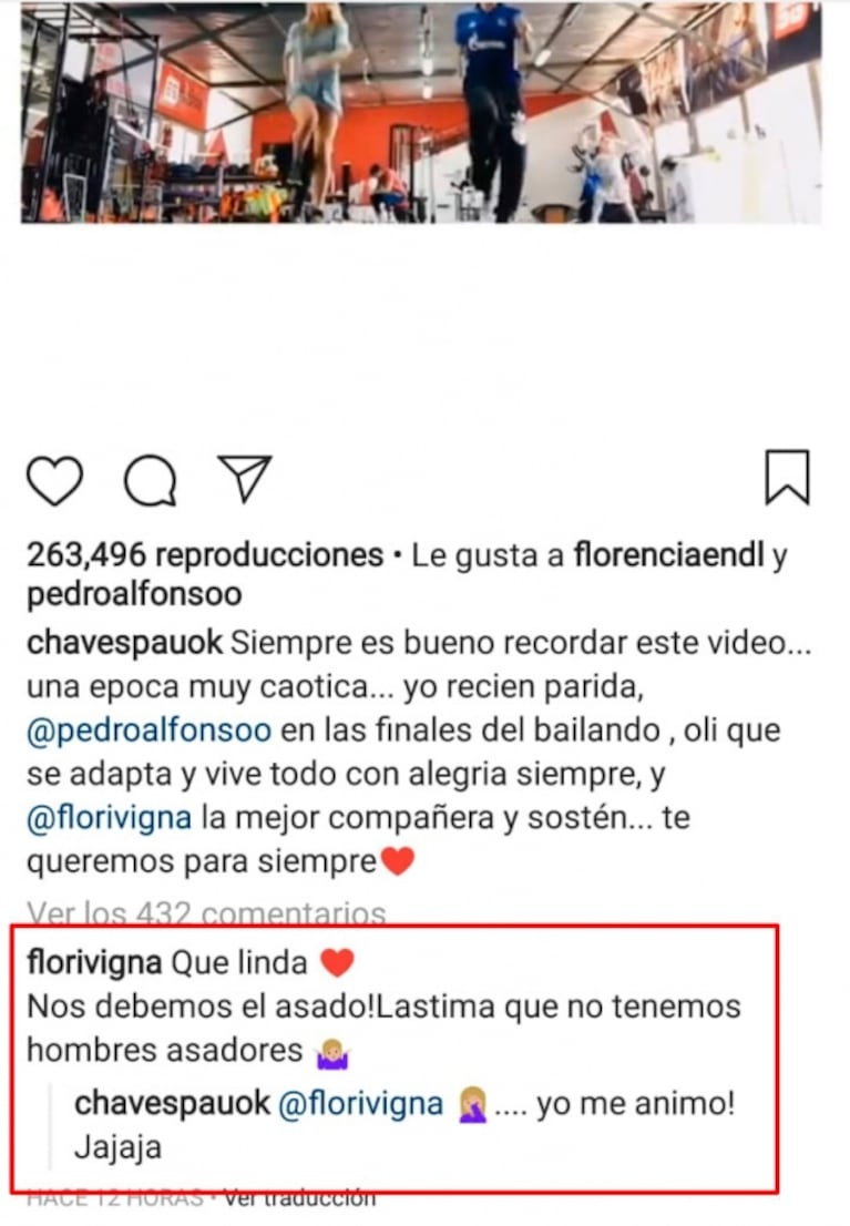 El mensaje de Paula Chaves a Flor Vigna, tras el escándalo con Laurita Fernández y Cabré: "La mejor compañera"