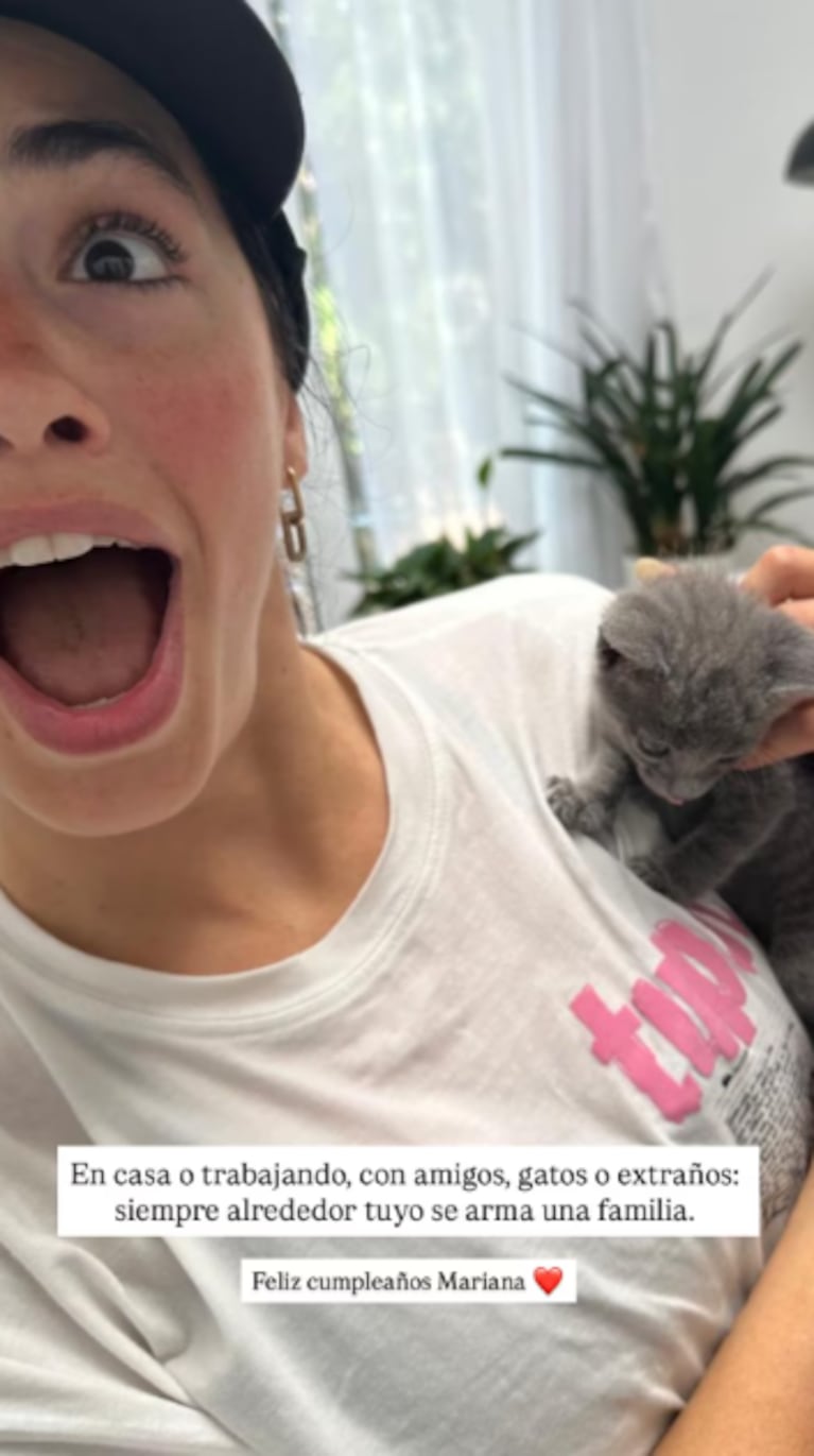 El mensaje de Pedro Rosemblat a Lali Espósito por su cumpleaños (Foto: captura de Instagram).