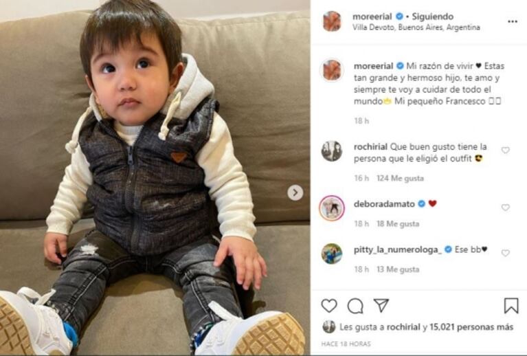 El mensaje de Rocío Rial, feliz por su rol de tía, encantada por el hijo de More