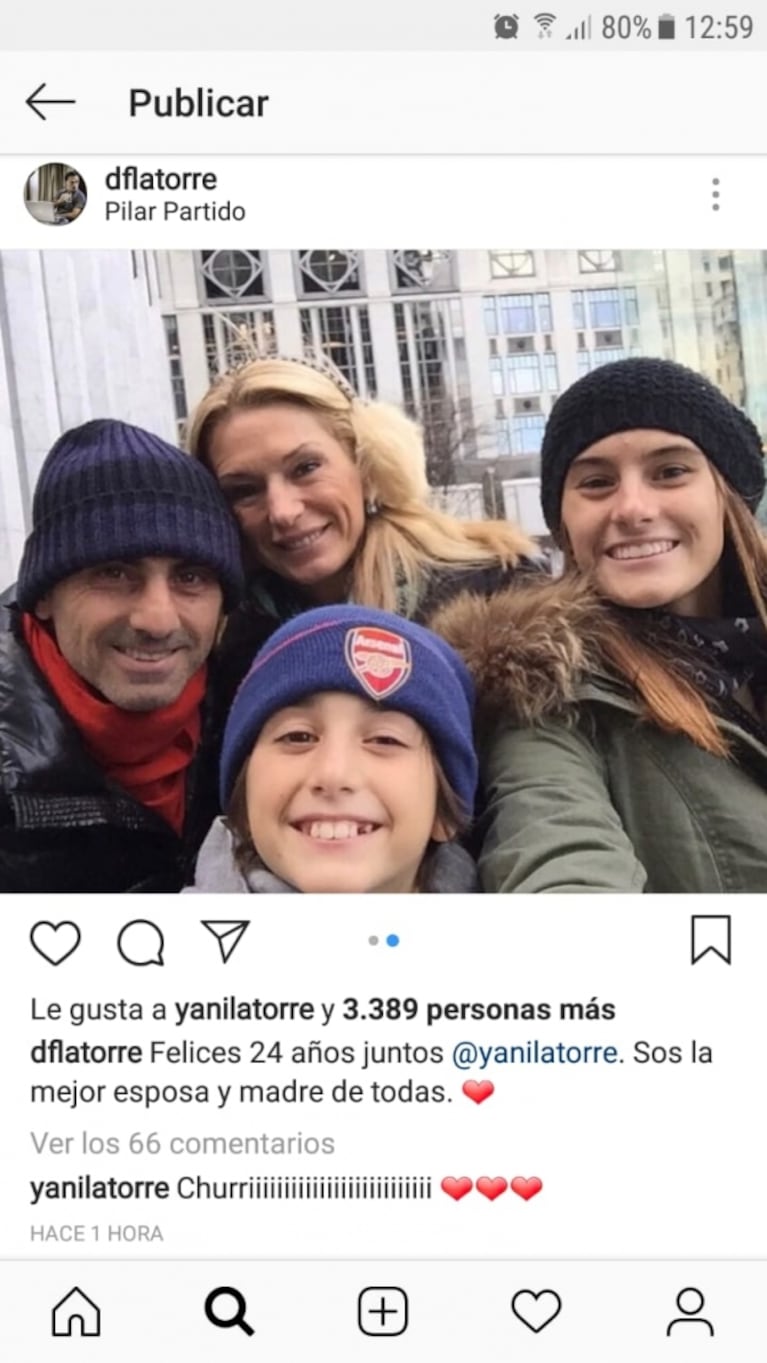 El mensaje de Yanina Latorre a su esposo por sus 24 años de casados: "Sólo nosotros sabemos lo que pasamos"