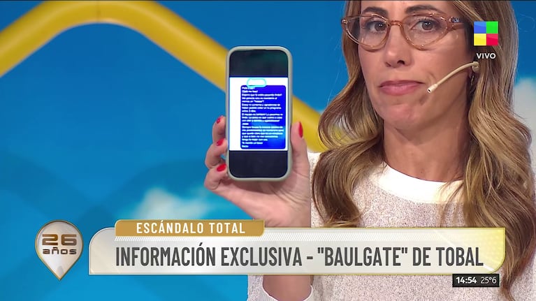 El mensaje que Rocío Marengo le habría enviado a Eugenia Tobal tras la polémica por la conducción de Escuela de Cocina (Foto: captura de Intrusos).