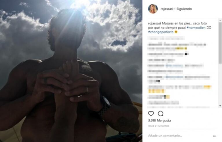 El mimo playero de Luciano Castro a Sabrina Rojas en sus vacaciones en Mar del Plata: "Chongo perfecto"