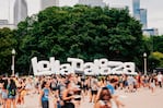 El mítico cartel de Lollapalooza Chicago, en la entrada del Grant Park. (foto: prensa)