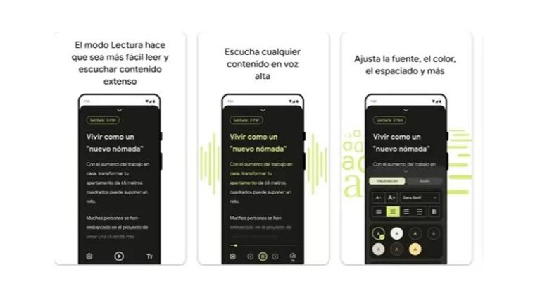 El Modo lectura de Android ahora admite la reproducción de texto a voz en segundo plano