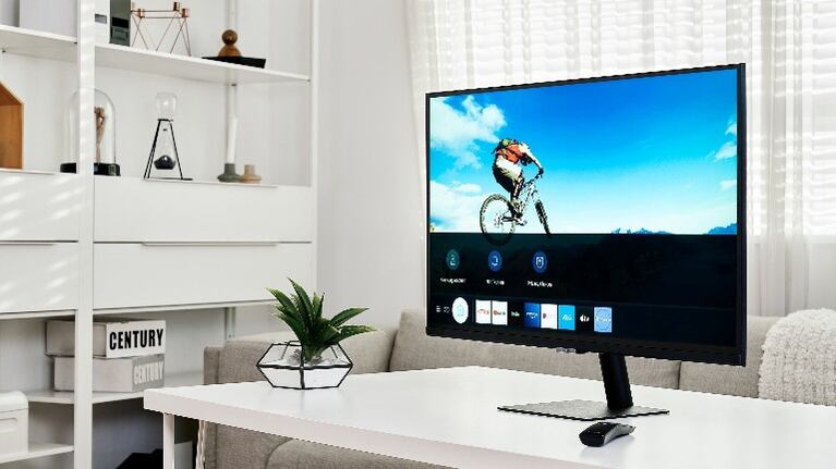 El monitor inteligente M7 de Samsung, con 4k y de 32 pulgadas. Foto: DPA.