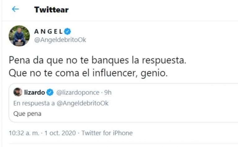 El mordaz consejo de Ángel de Brito a Lizardo Ponce por el Cantando: "Que no te coma el influencer, genio"