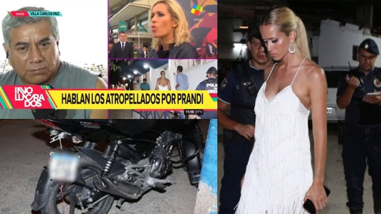 El motociclista contradijo la declaración de Prandi. Fotos: Mario Sar y captura América