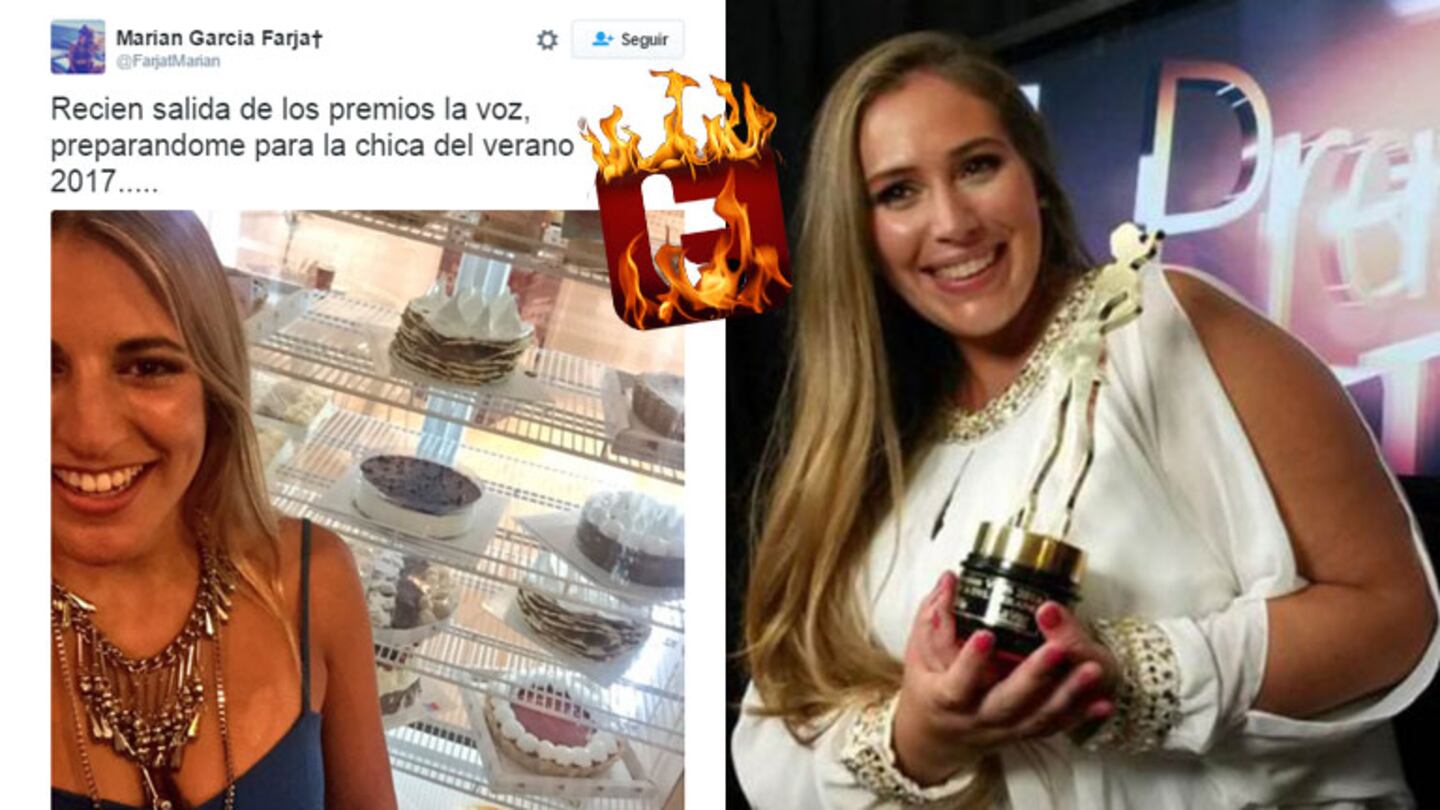  El (muy) desubicado tweet de Marian Farjat contra Mar Tarrés, la Chica del verano 2016. (Foto: Twitter y Web)