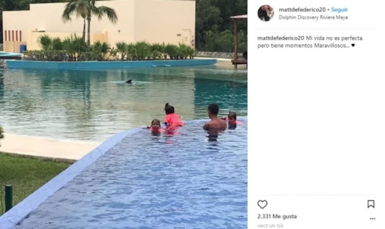 El nostálgico mensaje de Matías Defederico: "Mi vida no es perfecta, pero tiene momentos maravillosos" 