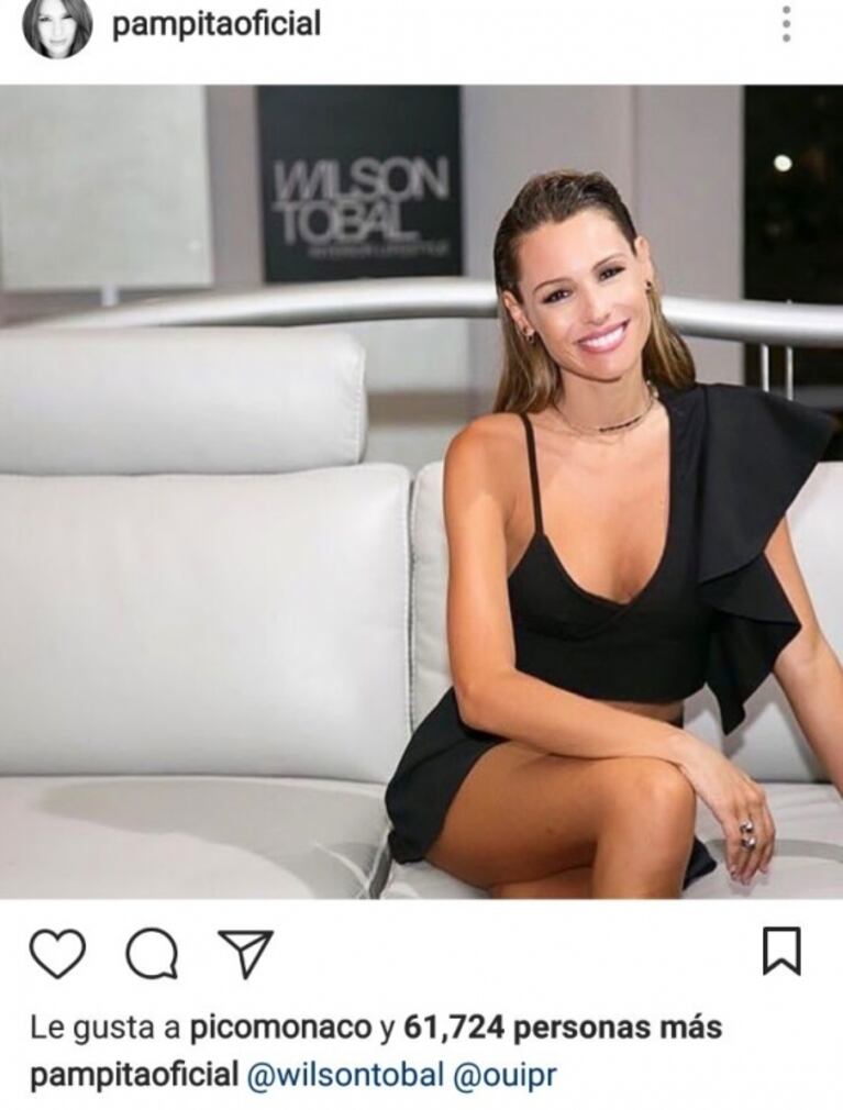 El nuevo "me gusta" de Pico Mónaco a una foto que publicó Pampita en Instagram: ¿se viene la reconciliación?