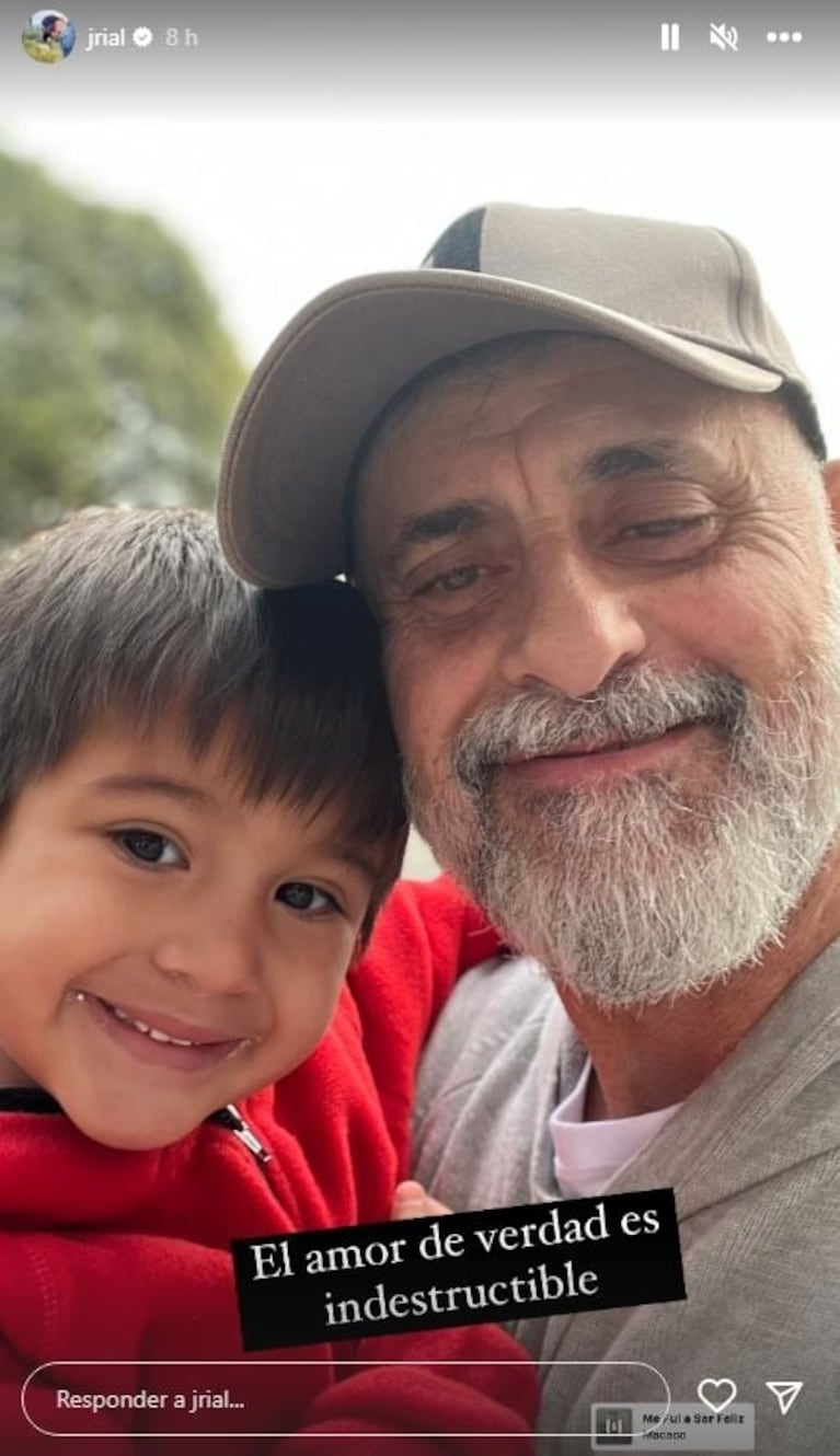 El nuevo posteo de Jorge Rial junto a su nieto tras las fuerte declaraciones de Morena: "El amor de verdad es indestructible"