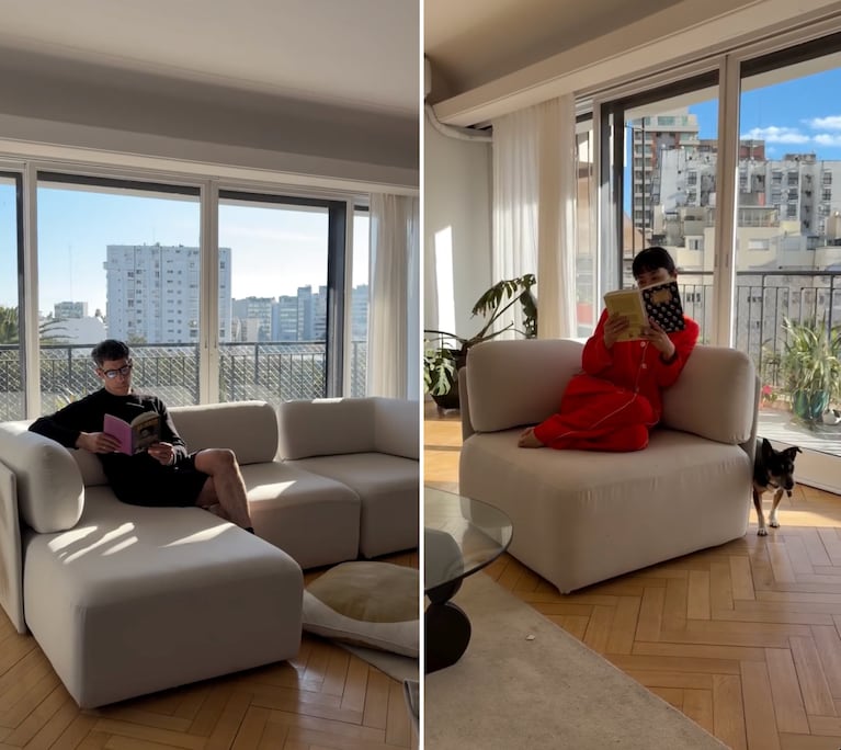 El nuevo sillón de Esteban Lamothe y Débora Nishimoto (Foto: Instagram @deboranishimoto)