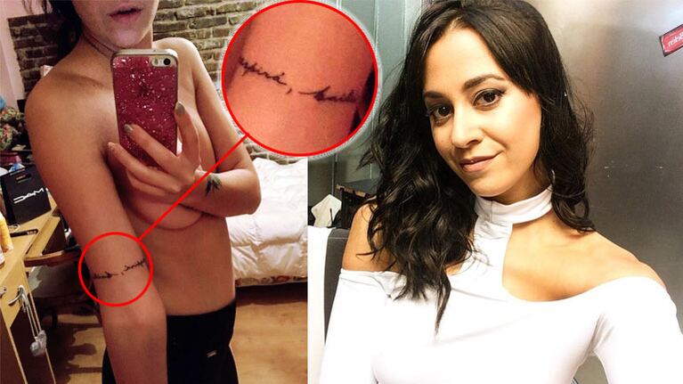 El nuevo tattoo de Naiara Awada. Foto: Instagram.