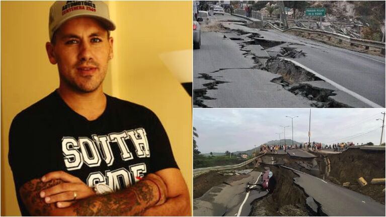 El Ogro Fabbiani twitteó sobre el terremoto en Ecuador. Foto: Twitter/ Web