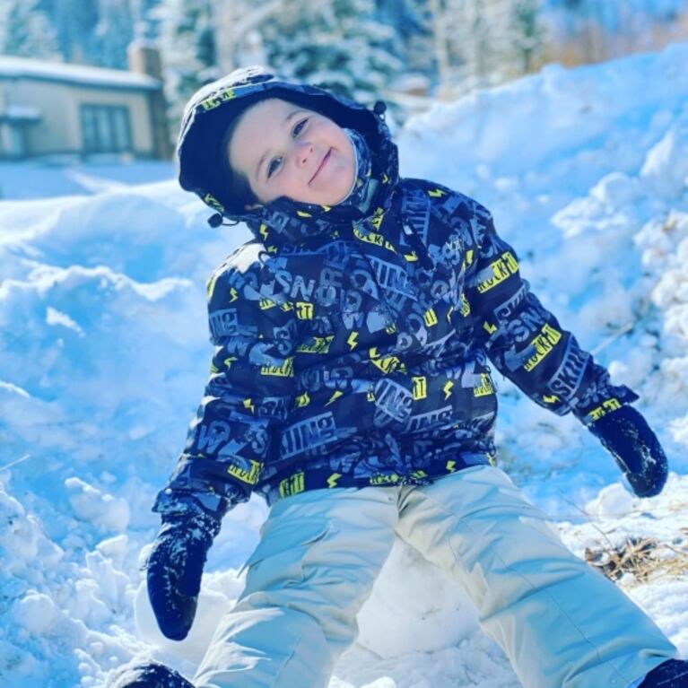 El orgullo de Juana Repetto al ver a su hijo, de 4 años, esquiando en Colorado: "Me hace feliz verte disfrutar"