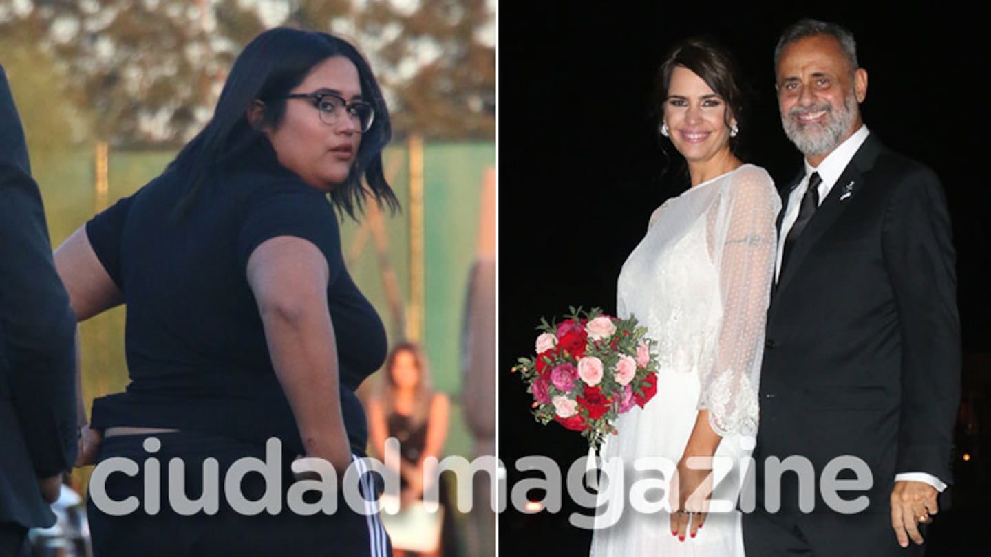 El original look sporty de Rocío Rial para el casamiento de Romina Pereiro y Jorge Rial