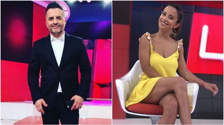 El palito de Ángel de Brito a Lourdes Sánchez por Twitter (Fotos: Instagram)