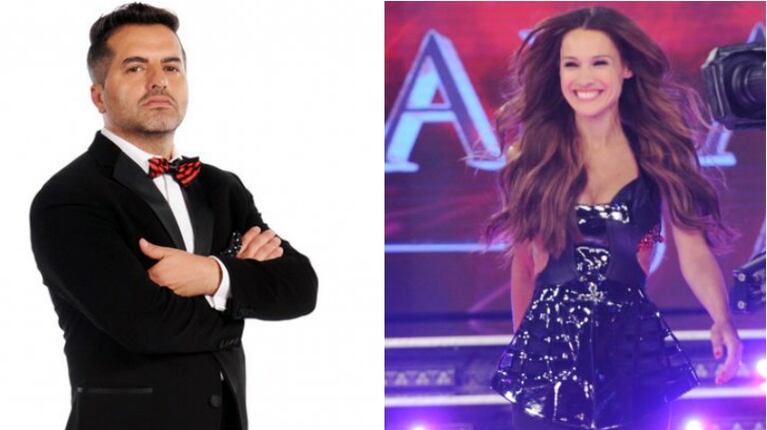 El palito de Ángel de Brito a Pampita tras su reemplazo como jurado en Bailando 2018 (Fotos: Web)