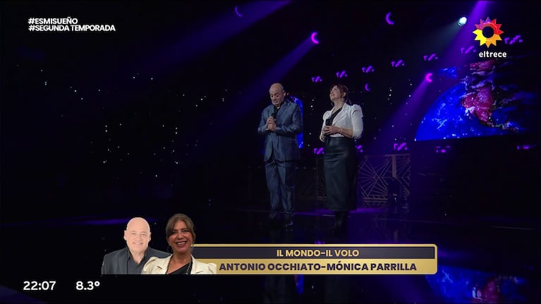 El papá de Nico Occhiato debutó en Es mi Sueño (Foto: captura de eltrece).
