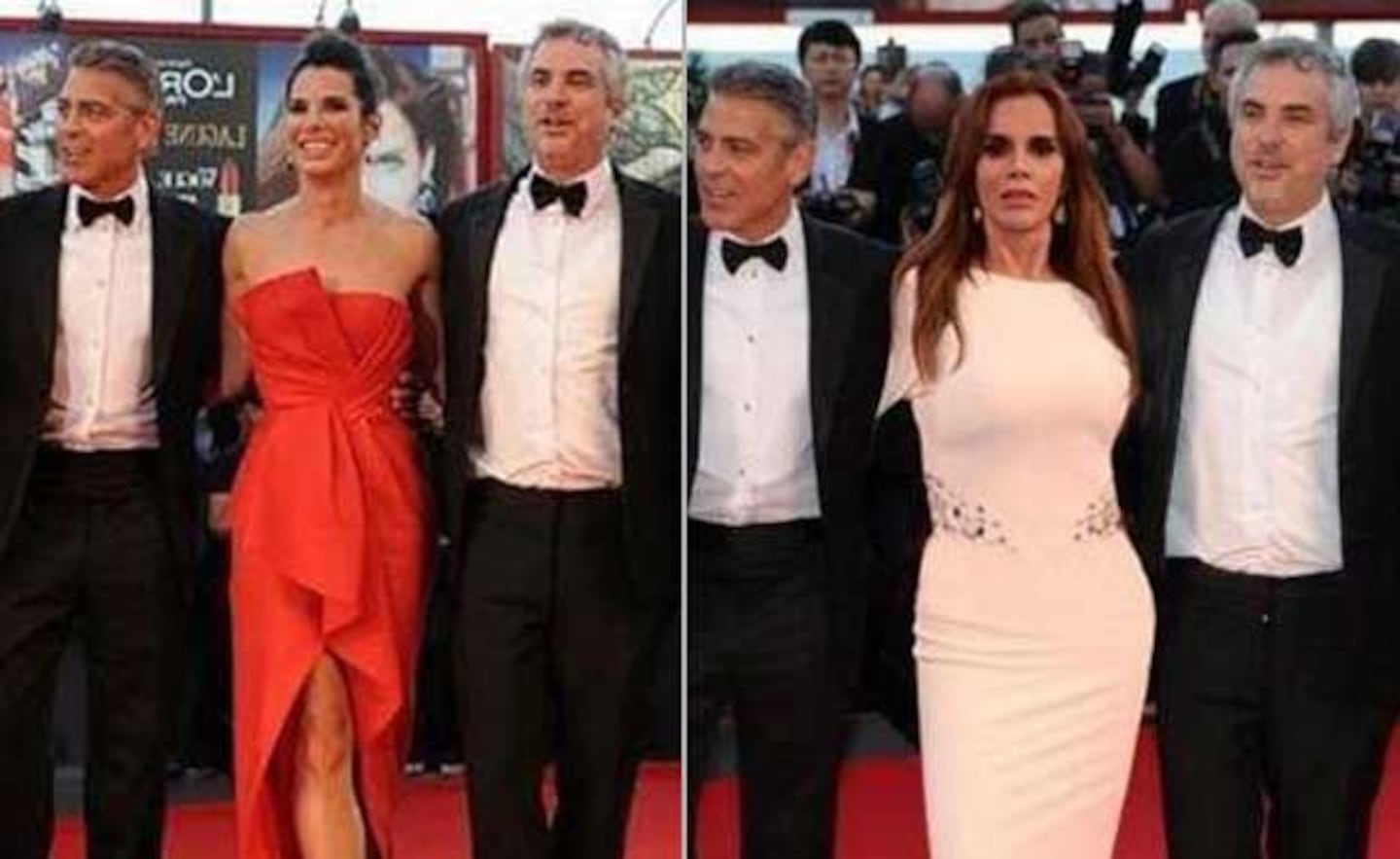 El papelón de la actriz mexicana Lucía Méndez por una foto falsa con George Clooney. (Foto: Web)