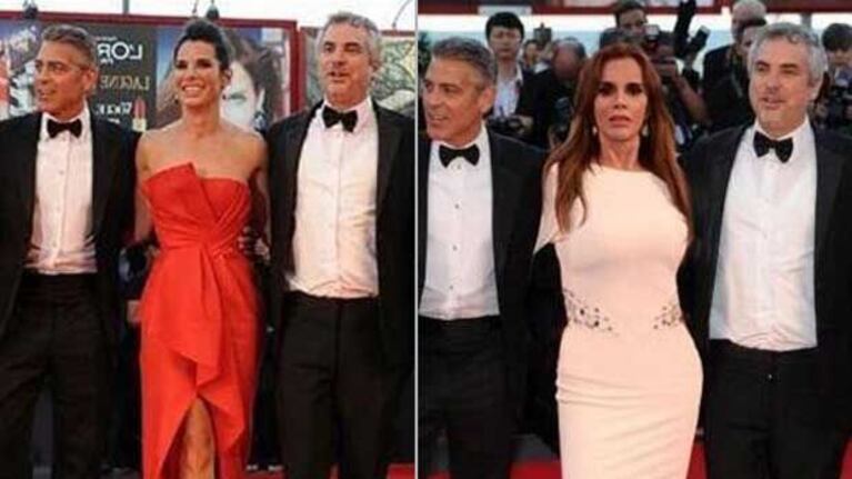 El papelón de la actriz mexicana Lucía Méndez por una foto falsa con George Clooney. (Foto: Web)