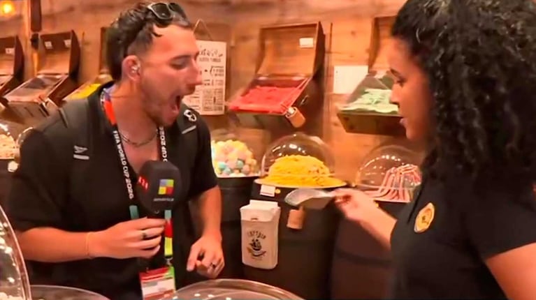 El papelón de Martín Salwe en un kiosco de Miami (Foto: captura América TV)