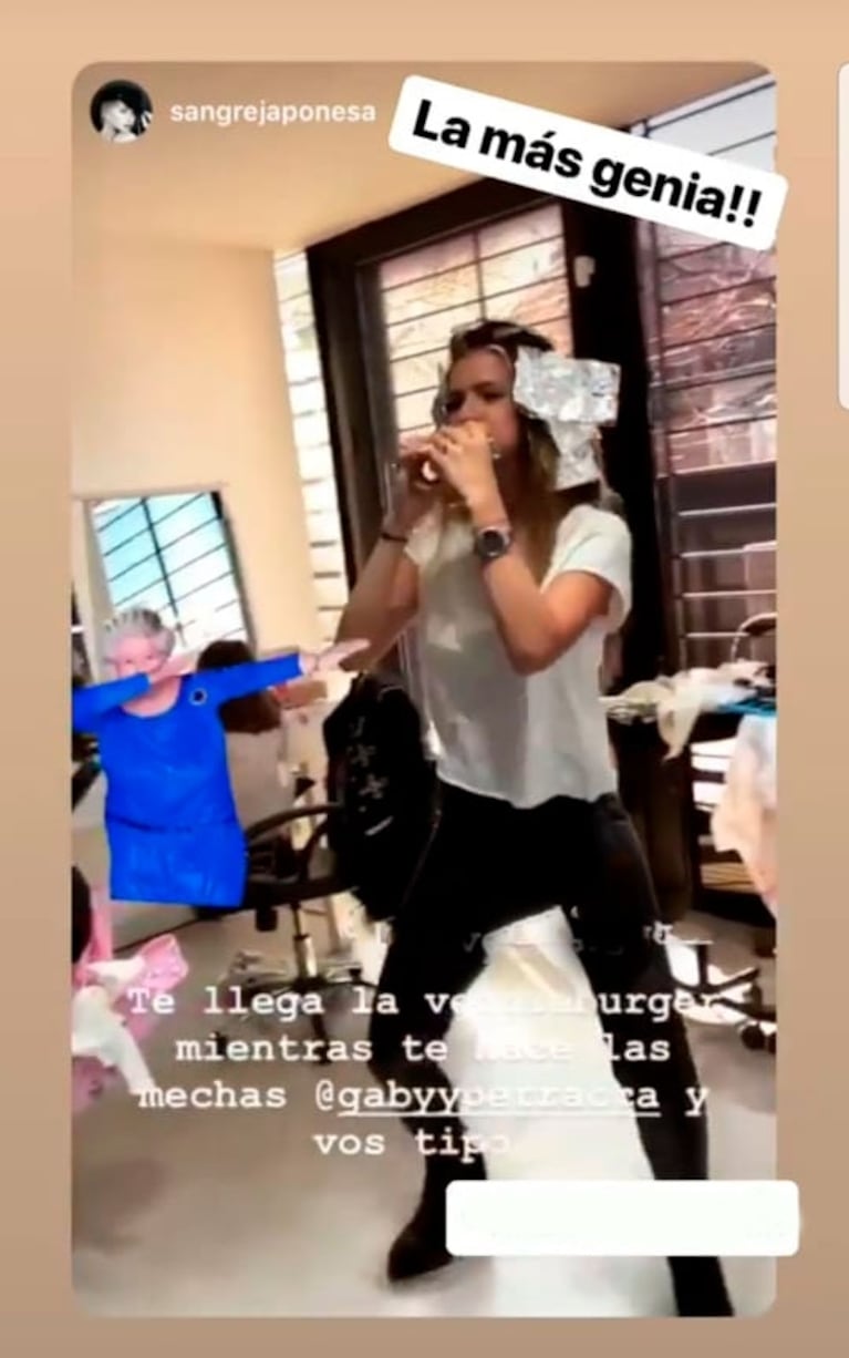 El particular antojo de la China Suárez mientras le hacían las mechitas en la peluquería: "Te llega la..."