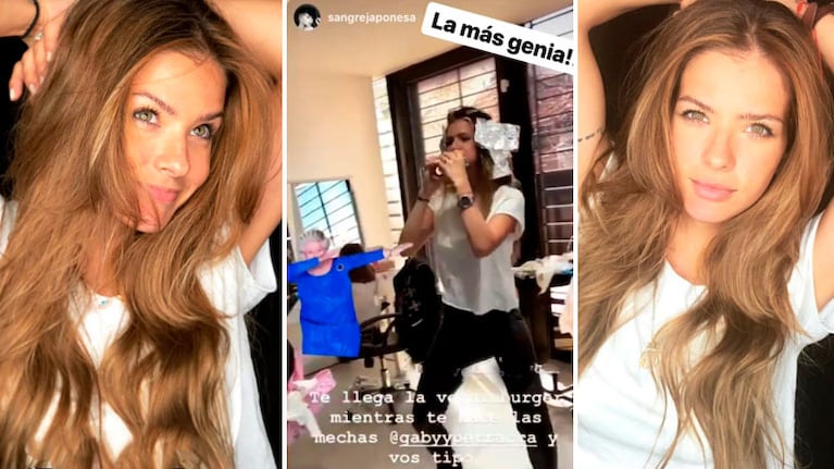 El particular antojo de la China Suárez mientras le hacían las mechitas en la peluquería: Te llega la...