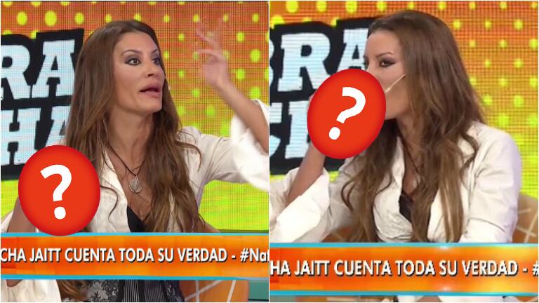 El particular detalle de Natacha Jaitt para la nota con Intrusos: "Me vengo con..." Foto: Captura