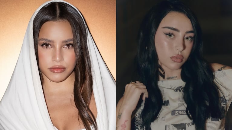 El particular look de Emilia Mernes que sorprendió a Nicki Nicole. Crédito: Instagram