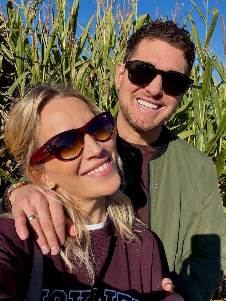 El particular paseo de Luisana Lopilato y Michael Bublé en Canadá (Foto de Instagram)