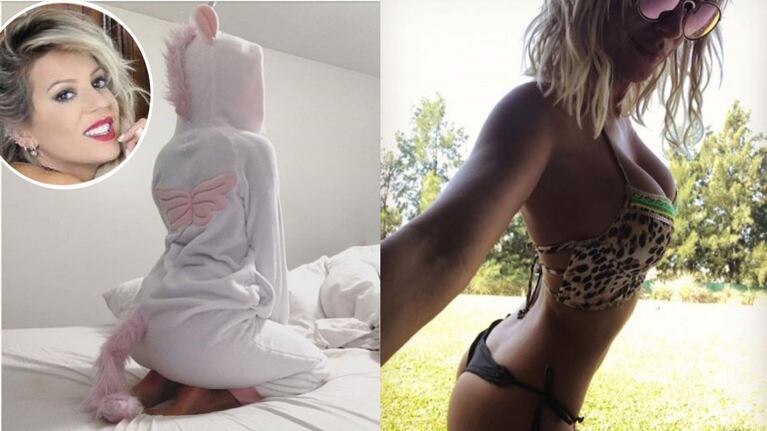 El particular y original pijama con el que duerme Noelia Marzol